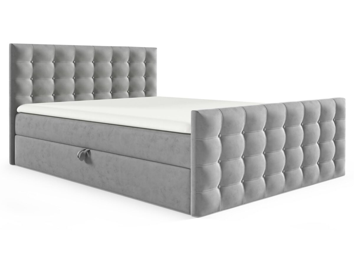 Nowoczesne Łóżko Kontynentalne z Eleganckim Pikowaniem Monarch