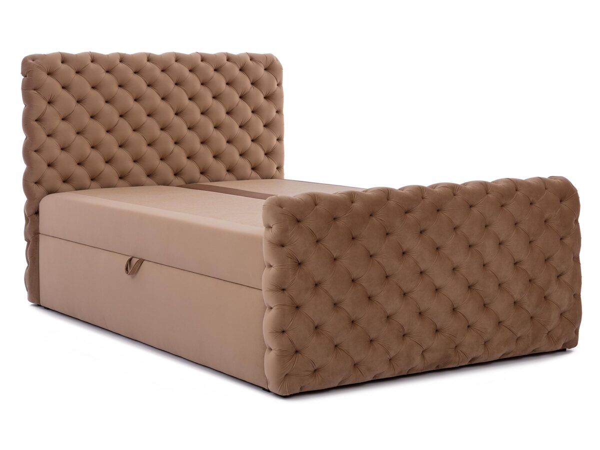 Kontynentalne Łóżko FASCINO w Stylu Chesterfield