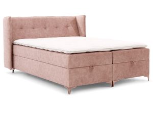 Miniaturka 3 - Różowe łóżko wysokie z pojemnikiem na pościel