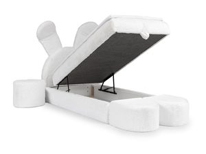 Miniaturka 2 - Pojemne łóżko dziecięce z podnoszonym stelażem i uszami