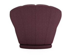 Miniaturka 39 - Bordowy fotel z muszelkowym oparciem, styl glamour do luksusowego wnętrza
