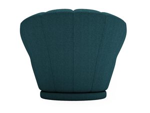 Miniaturka 40 - Turkusowy fotel z wysokim oparciem do salonu nowoczesnego