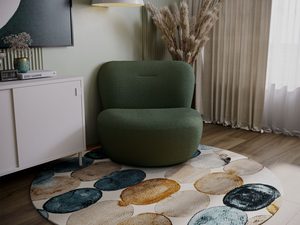 Miniaturka 50 - Zielony fotel do nowoczesnego salonu