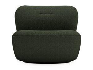 Miniaturka 24 - Zielony szeroki fotel do wnętrz rustykalnych