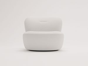 Miniaturka 15 - Fotel biały minimalistyczny do salonu