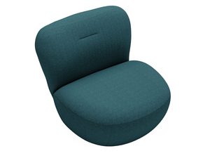 Miniaturka 34 - Turkusowy fotel lounge nowoczesny styl relaksacyjny