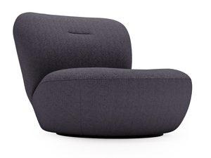 Miniaturka 25 - Ciemnofioletowy fotel ,nowoczesny, tapicerowany