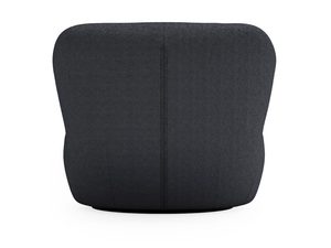 Miniaturka 41 - Tył grafitowego fotela z zaokrąglonymi krawędziami