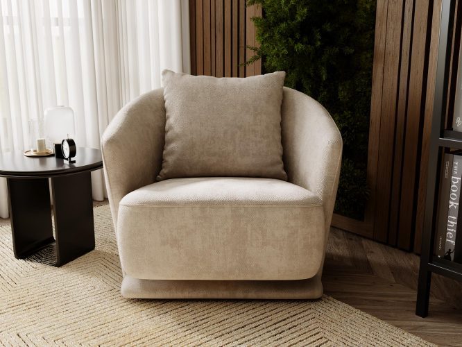 Elegancki Wygodny Fotel do Salonu SHINE
