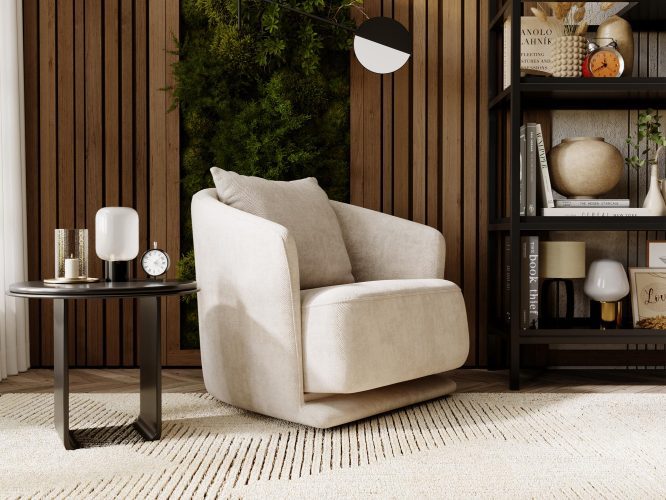 Elegancki Wygodny Fotel do Salonu SHINE