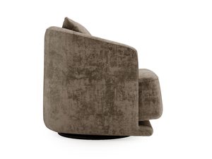 Miniaturka 15 - Brązowy fotel z miękkim obiciem i profilowanym oparciem