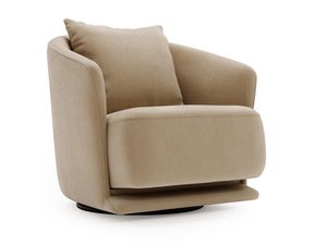 Miniaturka 12 - Fotel w kolorze piaskowym z gładką powierzchnią