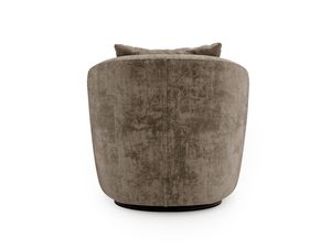 Miniaturka 19 - Brązowy welurowy fotel widok z tyłu