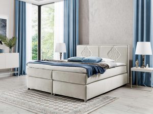 Miniaturka 7 - jasne .łóżko w eleganckim wzornictwem do sypialni