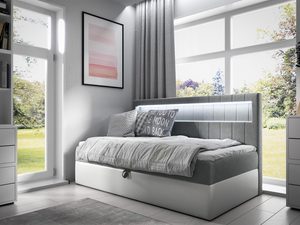 Miniaturka 7 - Szaro-białe z pionowymi przeszyciami.