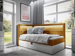 Miniaturka 11 - Musztardowo-białe z gładkim bokiem.