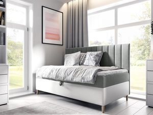 Miniaturka 9 - Jasnoszare łóżko – neutralna form