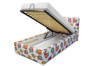 Miniaturka 2 - Łóżko dziecięce w sowy z otwartym pojemnikiem