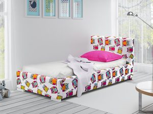 Miniaturka 4 - Łóżko dziecięce w sowy z różową poduszką