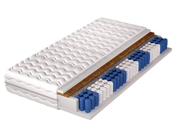Materac kieszeniowy z wielostrefową budową do nowoczesnych łóżek