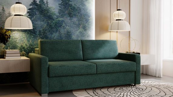 Miniaturka 12 - Beżowa Sofa Przestronna z Funkcją Spania BOSTIN III