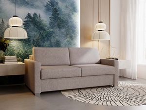 Miniaturka 9 - Szara sofa dwuosobowa z pojemnikiem w nowoczesnym salonie