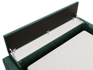 Miniaturka 8 - Zielona sofa otwarty schowek podnoszony mechanizm detal
