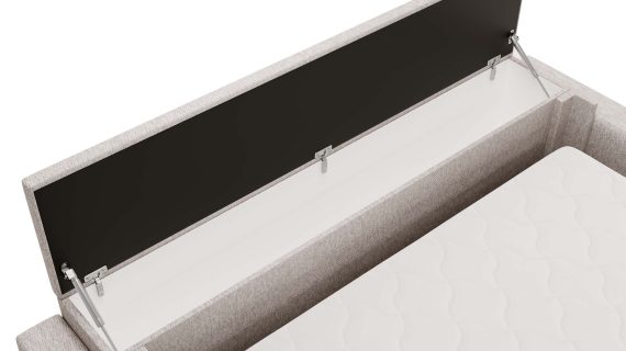 Miniaturka 7 - Beżowa Sofa Przestronna z Funkcją Spania BOSTIN III