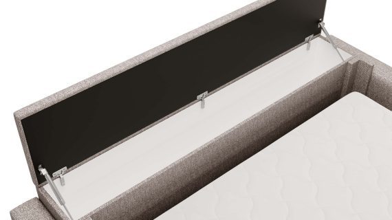 Miniaturka 5 - Beżowa Sofa Przestronna z Funkcją Spania BOSTIN III