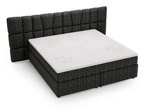 Miniaturka 6 - Loftowe łóżko tapicerowane z zagłówkiem w stylu panelowym