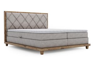 Miniaturka 5 - Łóżko z pikowanym zagłówkiem i nowoczesnym pojemnikiem