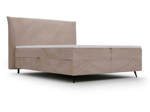 Miniaturka 12 - Różowe łóżko z prostą formą i białym materacem