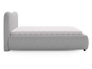 Miniaturka 15 - Szare łóżko z miękkim zagłówkiem i pojemnikiem w stylu nowoczesnym