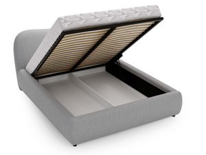 Miniaturka 23 - Szare łóżko z funkcją przechowywania i otwieranym stelażem