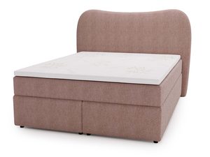 Miniaturka 2 - Różowe łóżko z materacem w kobiecej, przytulnej aranżacji