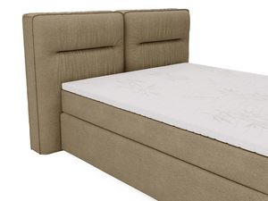 Miniaturka 28 - Łóżko w kolorze oliwkowym z wysokim wezgłowiem i wygodną podstawą
