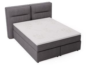 Miniaturka 6 - Szare łóżko z pikowanym zagłówkiem i nowoczesną formą