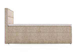 Miniaturka 13 - Beżowa sofa tapicerowana w welurowej tkaninie