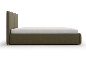 Miniaturka 28 - Łóżko zielone oliwkowe tapicerowane profil boczny