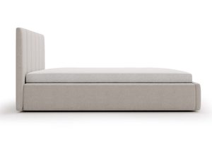 Miniaturka 27 - Jasnoszare łóżko tapicerowane z segmentową ramą profil