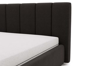 Miniaturka 32 - Detal grafitowego zagłówka z pionowym pikowaniem boucle