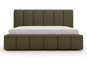 Miniaturka 4 - Zielone łóżko oliwkowe z segmentowaną ramą frontalny
