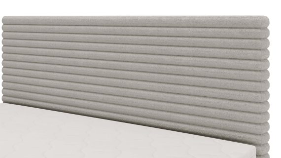 Miniaturka 24 - Białe Designerskie Łóżko do Sypialni LILIA