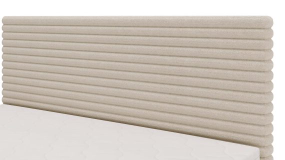 Miniaturka 26 - Białe Designerskie Łóżko do Sypialni LILIA