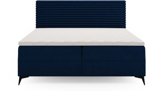 Miniaturka 2 - Białe Designerskie Łóżko do Sypialni LILIA