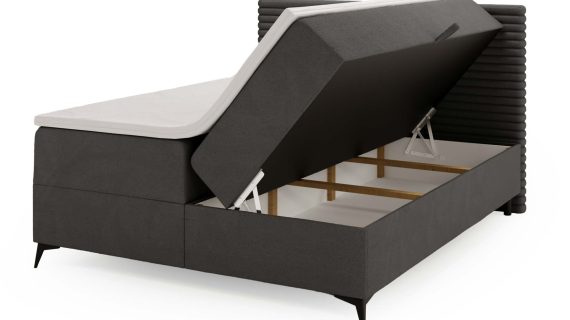 Miniaturka 16 - Białe Designerskie Łóżko do Sypialni LILIA