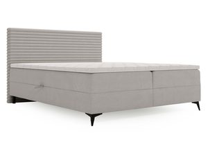 Miniaturka 9 - Łóżko jasnoszare kontynentalne ujęcie perspektywiczne