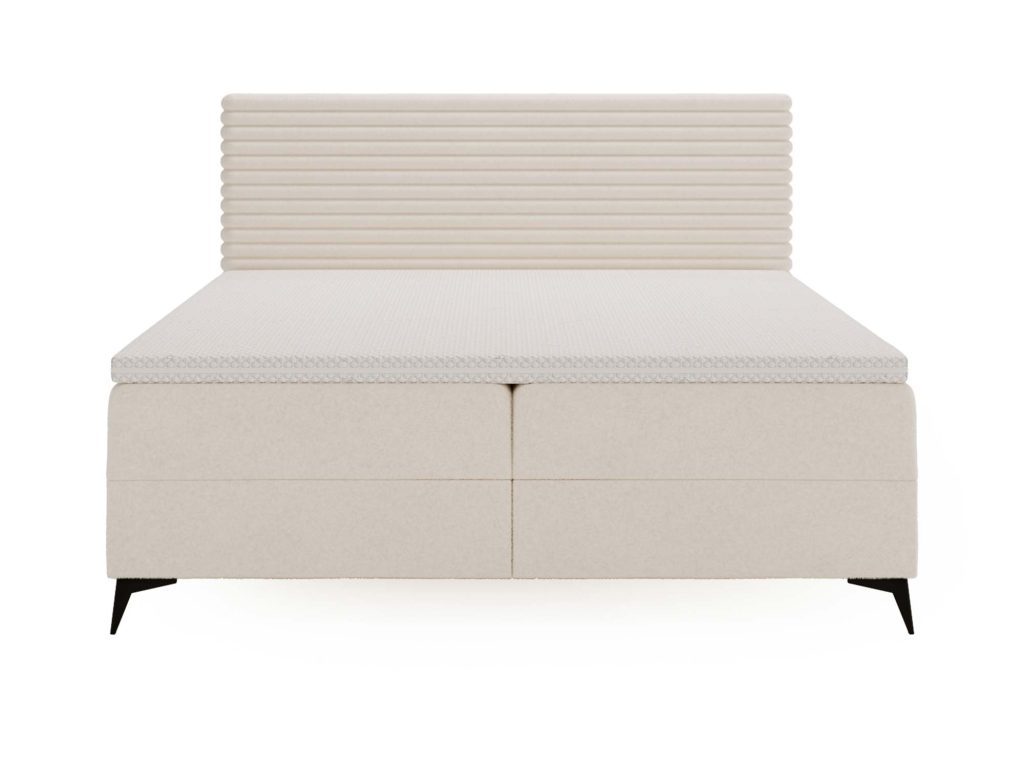 Białe Designerskie Łóżko do Sypialni LILIA