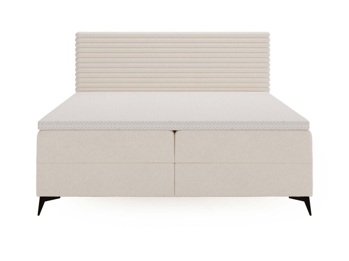 Białe Designerskie Łóżko do Sypialni LILIA