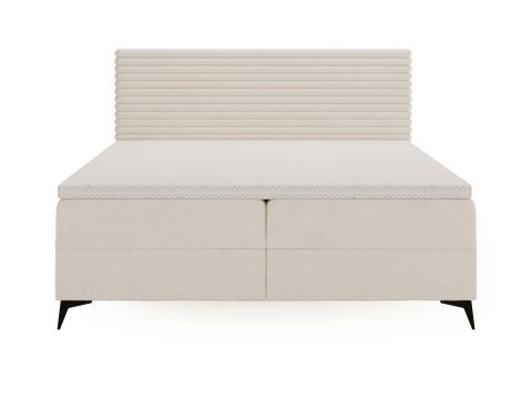 Białe Designerskie Łóżko do Sypialni LILIA